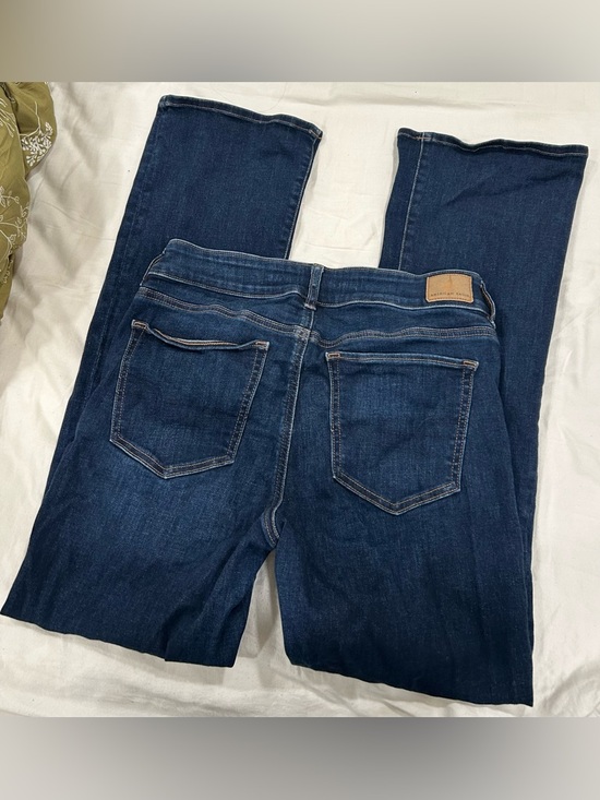 American Eagle Next Level Stretch Jeans Women’s Size 12 Dark Wash Flare Bootcut - Picture 6 of 7